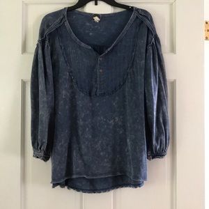 Free People cotton Henley
